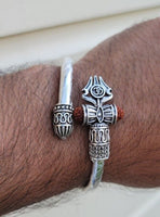 Kaze Fujii Grace Om bracelet Lord Shiva Ohm kara Hindu kada Fuji trident bangle