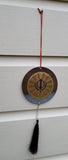 Cd khanda ik onkar khalsa car rear mirror hanging sikh guru photo ornament rr5