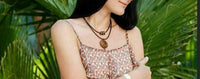 Stunning gold plated hindu evil eye protection om good luck pendant amulet b49