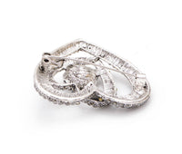 Heart Brooch Vintage Look Silver Plated Stunning High End Design Broach Pin U8