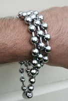 Sikh 54 chrome plated steel beads meditation praying beads simran dumala mala ff
