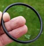 Black sarbloh pure iron round smooth sikh singh kaur khalsa kara bangle c16 kada