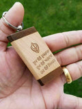 Sikh punjabi word dukh vele ardaas singh kaur khalsa wood key chain key ring nn