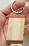 Sikh punjabi word dukh vele ardaas singh kaur khalsa wood key chain key ring nn