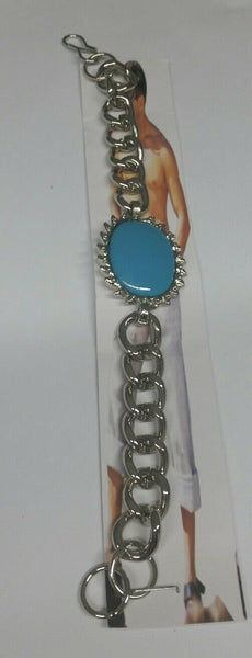 Stunning Steel Salman Khan Style Movie Tiger is Back Turquoise Neel Bracelet ZZ1