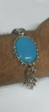 Stunning Steel Salman Khan Style Movie Tiger is Back Turquoise Neel Bracelet ZZ1