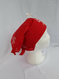Sikh hindu punjabi india red swastika bandana head wrap gear rumal handkerchief