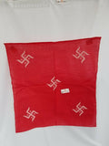 Sikh hindu punjabi india red swastika bandana head wrap gear rumal handkerchief