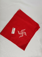 Sikh hindu punjabi india red swastika bandana head wrap gear rumal handkerchief