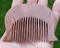 Guru gobind singh's kanga style kuba curved singh sikh kakar wood beard comb mm1