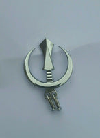 Stunning stainless steel sikh large chand tora brooch pin for singh turban patka