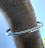 Sarbloh One Edge Kara Punjabi Sikh Kada Iron Bangle Singh Kaur Khalsa Handmade C5