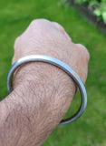 Sarbloh One Edge Kara Punjabi Sikh Kada Iron Bangle Singh Kaur Khalsa Handmade C5