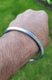 Sarbloh One Edge Kara Punjabi Sikh Kada Iron Bangle Singh Kaur Khalsa Handmade C5