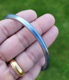 Sarbloh One Edge Kara Punjabi Sikh Kada Iron Bangle Singh Kaur Khalsa Handmade C5