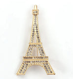 Eiffel tower brooch paris gold silver plated designer broach celebrity queen pin