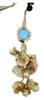 Indian punjabi parandi mehndi jaago mirror bridal patiala paranda hair braid tt2