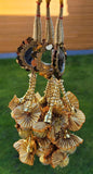 Indian punjabi parandi mehndi jaago mirror bridal patiala paranda hair braid tt2