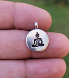 Buddha Pendant Necklace Silver Gold Plated Evil Eye Protection Hindu Charm K54R power Shield