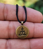 Buddha Pendant Necklace Silver Gold Plated Evil Eye Protection Hindu Charm K54R power Shield