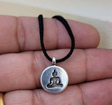 Buddha Pendant Necklace Silver Gold Plated Evil Eye Protection Hindu Charm K54R power Shield