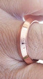 Copper color khanda ring engraved fashion sikh singh kaur khalsa challa gift h25
