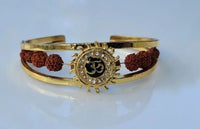 Om kara bracelet hindu kada evil eye protection rudraksha beads nazar bangle y3