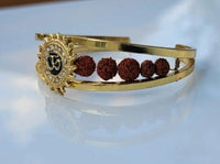 Om kara bracelet hindu kada evil eye protection rudraksha beads nazar bangle y3