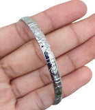 Chrome Plated Kara Khanda Design Kada Sikh Singh Kaur Khalsa Bracelet Bangle G22
