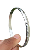Chrome Plated Kara Khanda Design Kada Sikh Singh Kaur Khalsa Bracelet Bangle G22