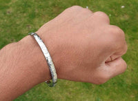 Chrome Plated Kara Khanda Design Kada Sikh Singh Kaur Khalsa Bracelet Bangle G22