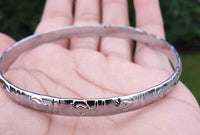 Chrome Plated Kara Khanda Design Kada Sikh Singh Kaur Khalsa Bracelet Bangle G22
