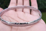 Chrome Plated Kara Khanda Design Kada Sikh Singh Kaur Khalsa Bracelet Bangle G22