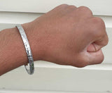 Chrome Plated Kara Khanda Design Kada Sikh Singh Kaur Khalsa Bracelet Bangle G22