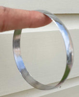Chrome Plated Kara Smooth Thick Bangle Sikh Bracelet Singh Kaur Khalsa Kada B17