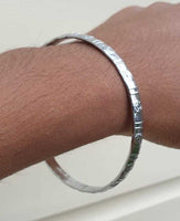 Chrome Plated Kara Khanda Design Kada Sikh Singh Kaur Khalsa Bracelet Bangle G22