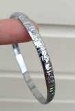 Chrome Plated Kara Khanda Design Kada Sikh Singh Kaur Khalsa Bracelet Bangle G22