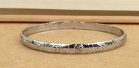 Chrome Plated Kara Khanda Design Kada Sikh Singh Kaur Khalsa Bracelet Bangle G22