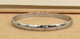 Chrome Plated Kara Khanda Design Kada Sikh Singh Kaur Khalsa Bracelet Bangle G22