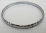 Chrome Plated Kara Khanda Design Kada Sikh Singh Kaur Khalsa Bracelet Bangle G22