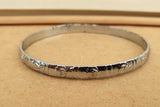 Chrome Plated Kara Khanda Design Kada Sikh Singh Kaur Khalsa Bracelet Bangle G22