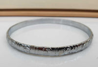 Chrome Plated Kara Khanda Design Kada Sikh Singh Kaur Khalsa Bracelet Bangle G22