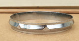 Chrome Plated Kara Sikh Kada Singh Kaur Khalsa Diamond Shape Ridged Bracelet V31