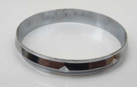 Chrome Plated Kara Sikh Kada Singh Kaur Khalsa Diamond Shape Ridged Bracelet V31