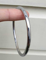 Chrome Plated Kara Smooth Thin Bangle Sikh Bracelet Singh Kaur Khalsa Kada V34