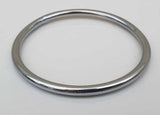Chrome Plated Kara Smooth Thin Bangle Sikh Bracelet Singh Kaur Khalsa Kada V34