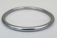 Chrome Plated Kara Smooth Thin Bangle Sikh Bracelet Singh Kaur Khalsa Kada V34