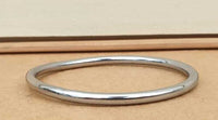 Chrome Plated Kara Smooth Thin Bangle Sikh Bracelet Singh Kaur Khalsa Kada V34