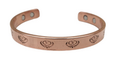 Copper Kara Khanda Engraved Sikh Kada Adjustable Bangle Hindu Tamba Bracelet V33