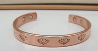 Copper Kara Khanda Engraved Sikh Kada Adjustable Bangle Hindu Tamba Bracelet V33